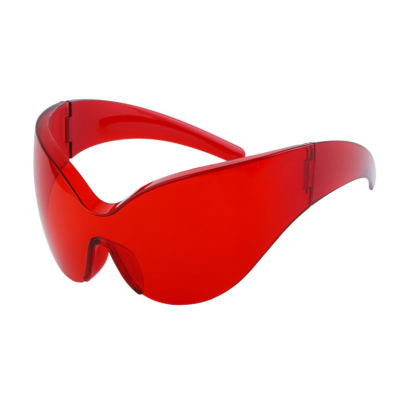 Wholesale Outdoor Cycling Windproof One-piece Large Frame Sunglasses